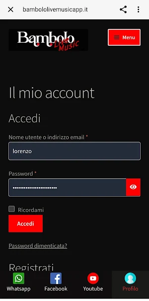 APP Bambolo Live Music Screenshot 2