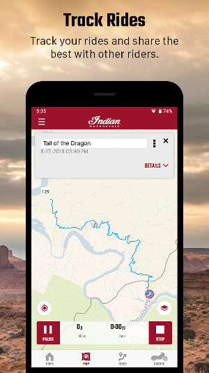 Indian Motorcycle Ride Command Screenshot 2
