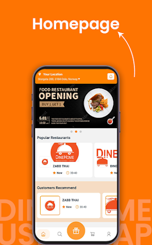 DineHome User App Screenshot 2