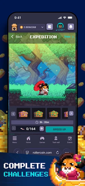 RollerCoin: Crypto Mining Game Screenshot 1