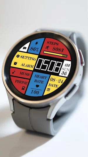 Mondrian Grid ZKin Watch Screenshot 3