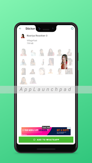 Nazriya  Stickers | WA Sticker Screenshot 2