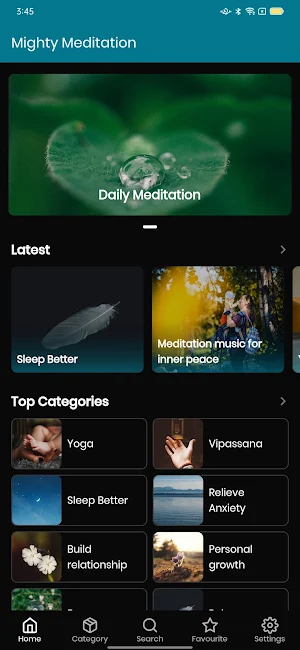 Meditation App Screenshot 1