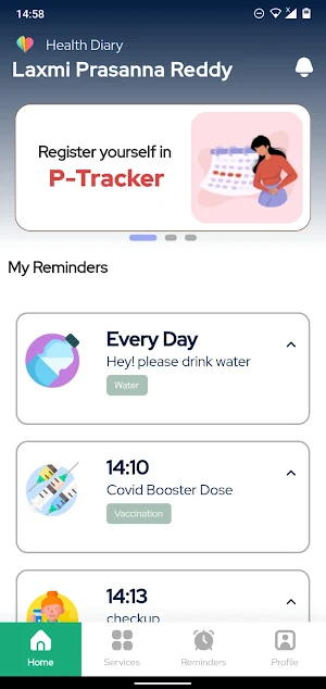 Health Diary for Woman Screenshot 0