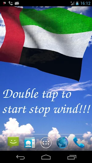 UAE Flag Live Wallpaper Screenshot 0