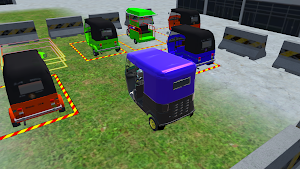City Rickshaw Parking 3D Game Screenshot 1