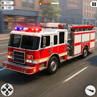 Emergency Firefighter Game 3d