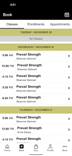 The Prevail Gym Screenshot 1