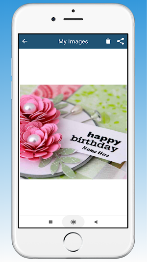 Birthday Card Maker - Name on  Screenshot 1