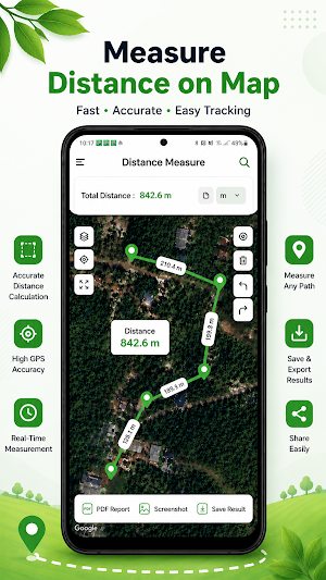 Easy Fields Area Measure App Screenshot 1