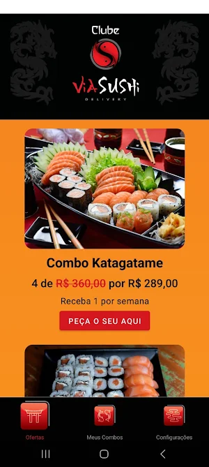 Clube Via Sushi Screenshot 1