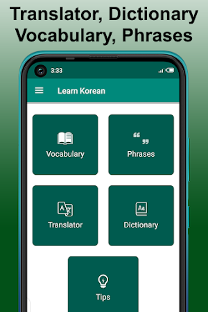 Learn Korean Language Offline, Phrasebook, Grammar Screenshot 0