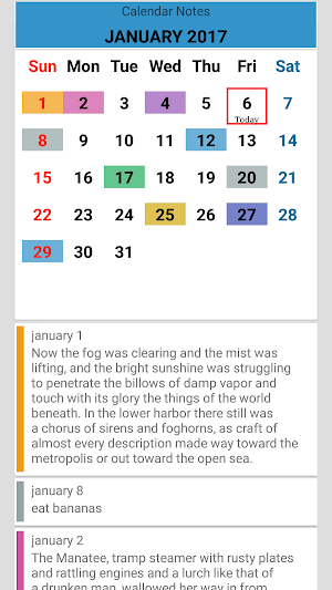 Calendar Notes PRO Screenshot 0