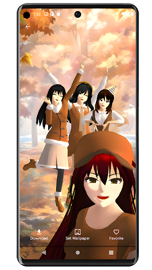 Sakura School Wallpaper Girls Screenshot 1