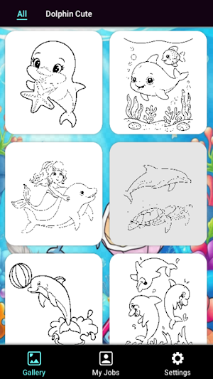 Dolphin Splash Color World Screenshot 0