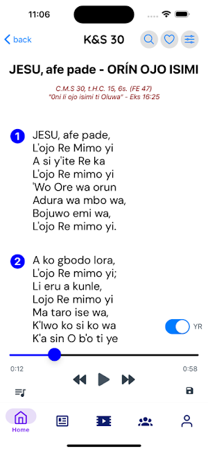 C&S Mobile App - Hymns n more Screenshot 2