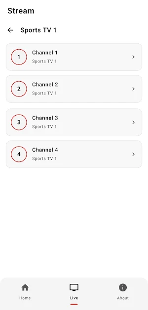 Live Football TV Streaming HD Screenshot 1