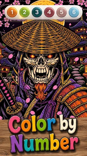 Color Skull by Number Screenshot 1