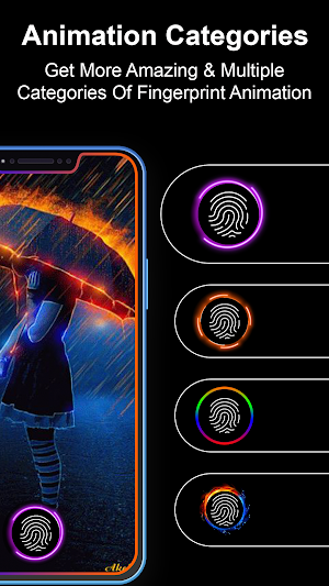 Fingerprint Animation- Ai Wall Screenshot 2
