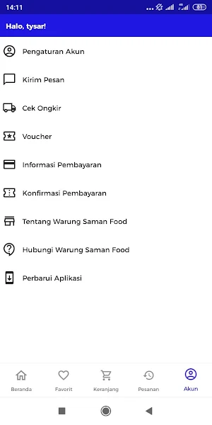 Warung SAMAN FOOD Screenshot 3