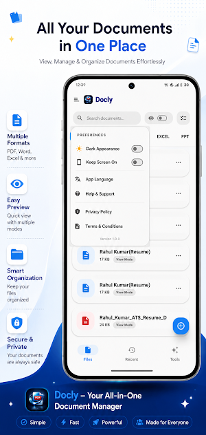 Docly - PDF Reader & Editor Screenshot 1