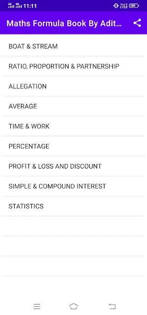 Math's Formula Book in Hindi screenshot 4