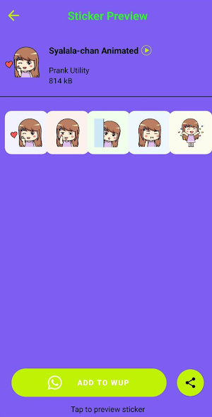 Sticker funny: StickyWAS Screenshot 0