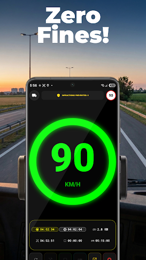 Tachograph: Speed Alert Screenshot 0