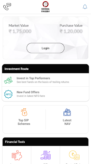 Odisha Finserv Mutual Fund App Screenshot 1