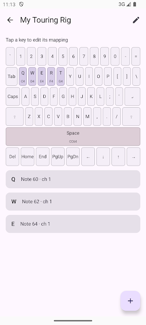 KeyCaster: Keys to MIDI Screenshot 3