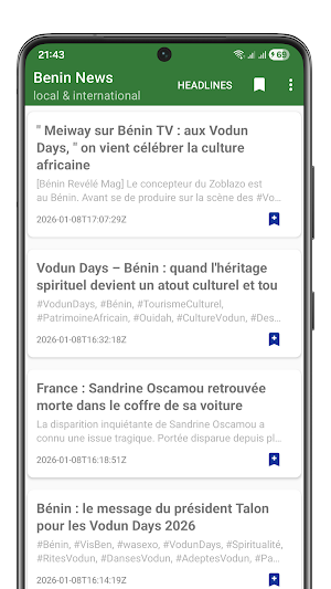 Actualités Bénin Screenshot 0