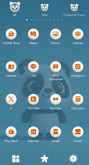 Precious Panda Theme +HOME Screenshot 2