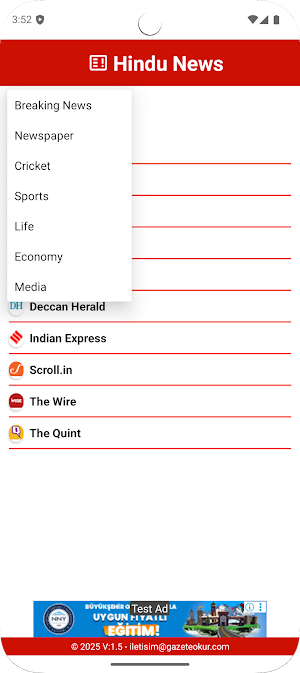 Hindu News Screenshot 2