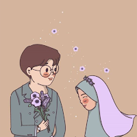 Aesthetic Muslim Couple Wallpaper 4K