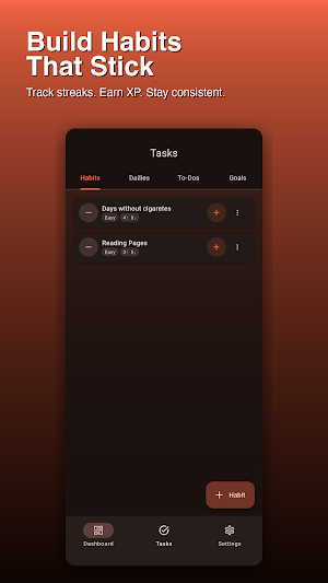 QuestLog: Habit & Goal Tracker Screenshot 1
