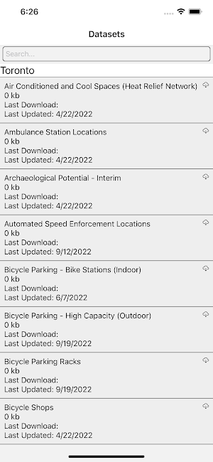 Toronto Data Screenshot 0