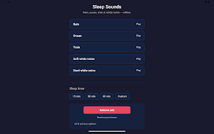 Sleep sound - White Noise Screenshot 2