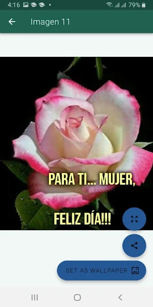 Feliz día MUJER Screenshot 1