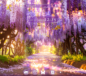 Wisteria Glow Theme +HOME Screenshot 0