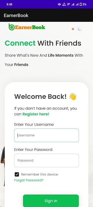 EarnerBook Screenshot 3