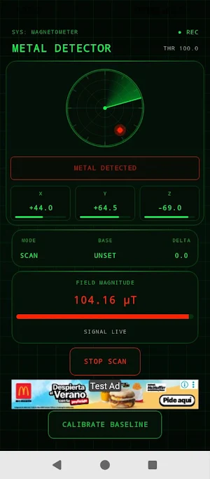 Metal Detector - Magnetometer Screenshot 3
