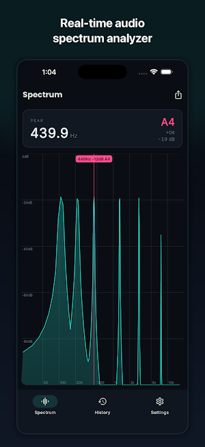 Spectrum: Audio Analyzer & RTA Screenshot 0