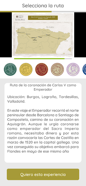Rutas de Carlos V Game Screenshot 1