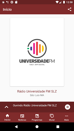 Rádio Universidade FM Screenshot 0