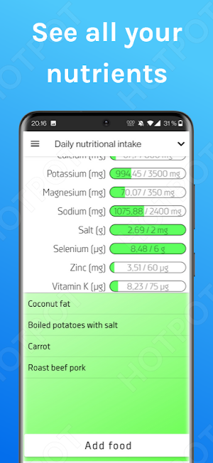 Nutrients Screenshot 2