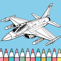 Battle Jet Fighter Coloring