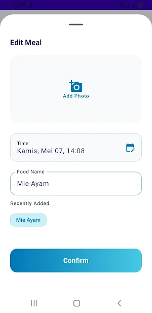 Meal Tracker Screenshot 3
