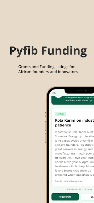 Pyfib Funding Screenshot 1