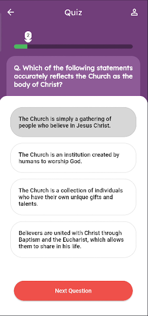 Catechism Quiz Screenshot 1