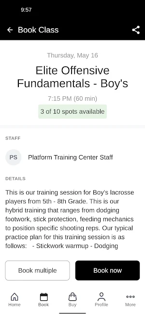 Platform Lacrosse Academy Screenshot 2